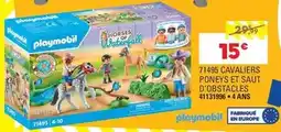 JouéClub Playmobil - 71495 cavaliers poneys et saut d'oestacles offre