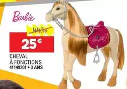 JouéClub Barbie - cheval a fonctions offre