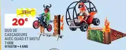 JouéClub Duo de cascadeurs avec quad et motù offre