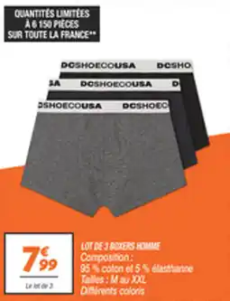 Netto Lot de 3 boxers homme offre