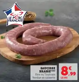 Hyper U Saucisse brasse offre