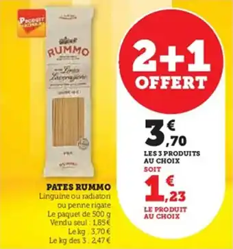 Hyper U Pates rummo offre