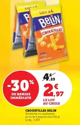 Hyper U Croustilles belin offre