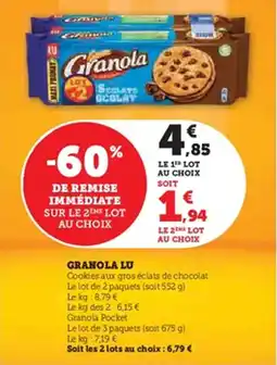 Hyper U Granola lu offre