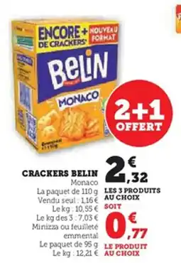 Hyper U Crackers belin offre