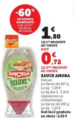 Hyper U Sauce amora offre
