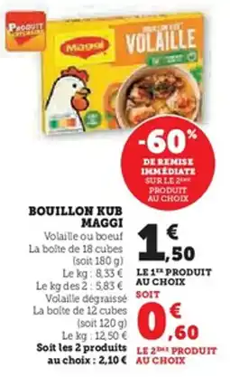 Hyper U BOUILLON KUB MAGGI offre