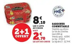 Hyper U Sardines connetable offre