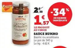 Hyper U Sauce rummo offre