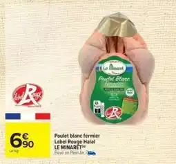 Carrefour Poulet blanc fermier offre