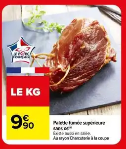Carrefour Palette fumée supérieure sans os offre