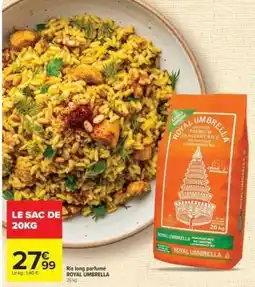 Carrefour Riz Long Parfumé 'Royal Umbrella' offre