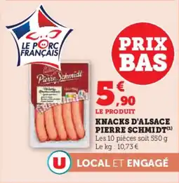 Super U Knacks d'alsace pierre schmidt offre