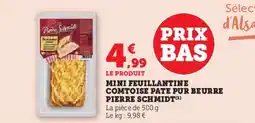 Super U Mini feuillantine comtoise pate pur beurre pierre schmidt offre