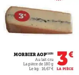 Super U Morbier aop offre