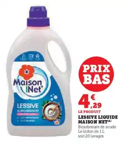 Super U Lessive liquide maison net offre