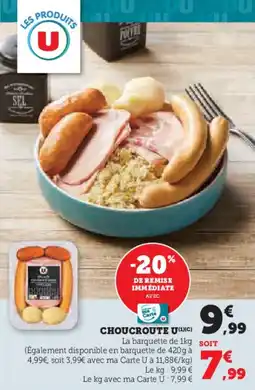 U Express Choucroute u offre