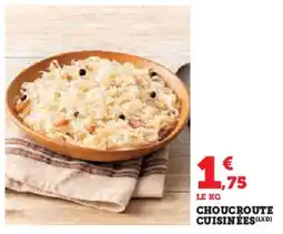 U Express Choucroute cuisinées offre