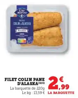 U Express Filet colin pane d'alaska offre
