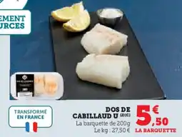 U Express Dos de cabillaud u offre