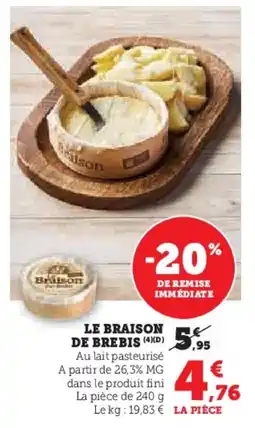 U Express Le braison de brebis offre