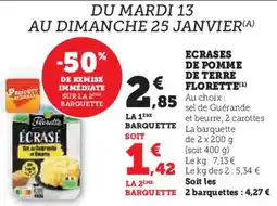 U Express Ecrases de pomme de terre florette offre