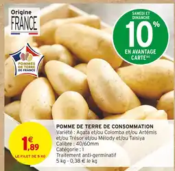Intermarché Hyper Pomme de terre de consommation offre