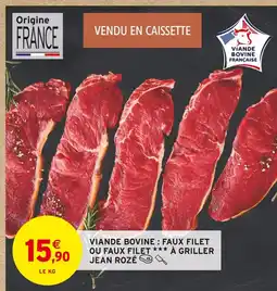 Intermarché Hyper Jean rozé § viande bovine : faux filet à griller offre