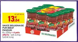 Intermarché Hyper Panzani sauce bolognaise pur bœuf offre