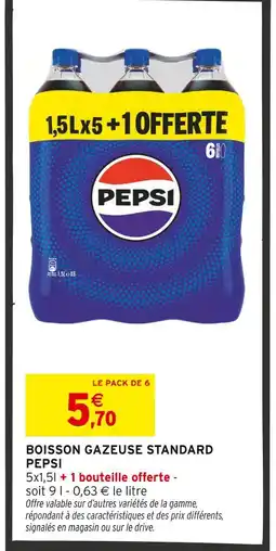 Intermarché Hyper Pepsi boisson gazeuse standard offre