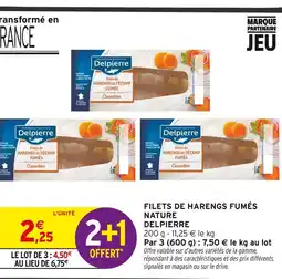 Intermarché Hyper Delpierre filets de harengs fumés nature offre