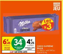 Intermarché Hyper Milka choco suprême offre