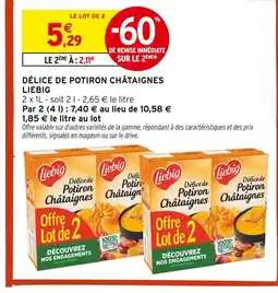 Intermarché Liebig délice de potiron châtaignes offre