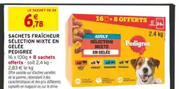 Intermarché Hyper Pedigree sachets fraîcheur sélection mixte en gelée offre