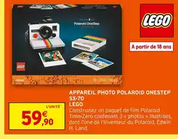 Intermarché Hyper Lego appareil photo polaroid onestep sx-70 offre