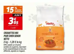 Netto Netto croquettes mix pour chien senior offre