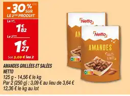 Netto Netto amandes grillées et salées offre