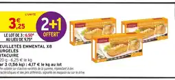 Intermarché Vitacuire 8 feuilletés emmental surgelés offre