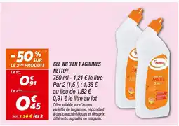 Netto Netto gel wc 3 en 1 agrumes (b) offre