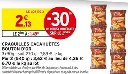 Intermarché Bouton d'or craquilles cacahuètes offre