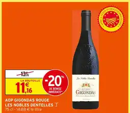 Intermarché Aop gigondas rouge les nobles dentelles offre