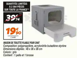 Netto Himosu maison de toilette pliable pour chat offre