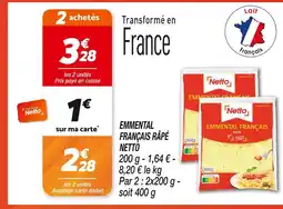Netto Netto emmental français râpé offre