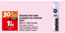 Netto Nivea déodorant spray femme black&white (b) offre