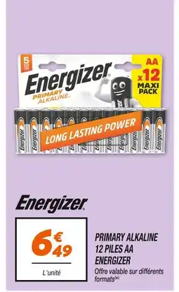 Netto Energizer primary alkaline 12 piles aa offre