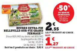 U Express Beurre extra-fin belleville-sur-vie grand fermage offre