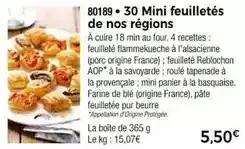 Thiriet 30 mini feuilletés de nos regions offre