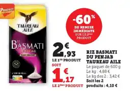 U Express Riz basmati du penjab taureau aile offre