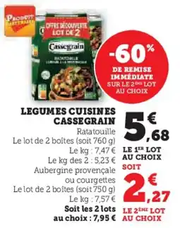 U Express Legumes cuisines cassegrain offre
