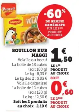 U Express Bouillon kub maggi offre